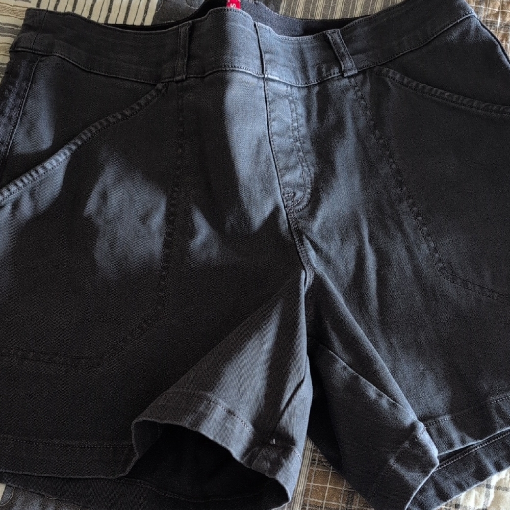 SPANX Charcoal Jean Shorts
